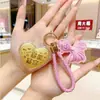 Oro Puro 999 Paz y Alegría Pez Dorado Llavero de Cuero Colgante de Bolsa Encanto para Teléfono Regalo Pequeño Popular Venta al Por Mayor
