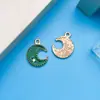Óleo pingando 30 planta animal de desenho animado verde liga pingente pulseira brincos feito à mão diy joias acessórios material
