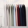 2025 Nueva Camiseta de Algodón Puro de Manga Larga para Mujer Otoño e Invierno Color Sólido Aspecto Adelgazante Top Holgado Interior Camiseta Base para Mujer