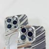 Espejo de Onda Tridimensional Galvanizado Adecuado para Funda de Teléfono iPhone 15 Pro Max, Apple 16 Anticaída, 14 Pro para Mujeres, 13