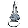 Silla Colgante de Cesta para Exterior, Silla de Ratán para Balcón Patio Relajación, Silla Colgante de Columpio para Descanso