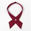 Corbata de Lazo Cruzada Ropa de Negocios para Mujer Estudiante Uniforme JK Corbata Flor de Cuello Coreana Británica Corbata de Lazo Cruzada