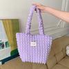 2755 Estilo Japonés Estilo Estilo Nube Burbuja Flor Bolso de Hombro Bolso Chaleco Estudiante Femenina Bolso de Mano Simple Bolso de Lona