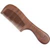 Peine de madera al por mayor de fábrica para el hogar, para cabello rizado, artesanías, regalo de cumpleaños para novia, peine de sándalo rojo
