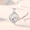 Gran Venta Colgante de Asta de Bosque Femenino Celebridad de Internet Te Tiene Todo el Camino Cadena Clavicular Estilo K Ins Corazón Collar de Ciervo Plata Esterlina