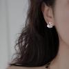 Pendientes Irregulares en Forma de Corazón Dulces y Frescos para Mujer, Moda Estilo Coreano, Pendientes de Corazón Rosa Melocotón Simples y Creativos, Accesorios para Orejas Estilo Ins