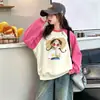 Sudadera de Felpa de Invierno para Niñas 2026 Nueva Moda Otoño-Invierno Infantil Manga Raglán Cuello Redondo para Niñas Pequeñas