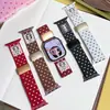 Correa de Reloj de Punto con Hebilla Magnética de Lunares Xiaoyu Adecuada para Apple Watch iWatch 12ª Generación 11/10