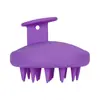 Popular Producto Nuevo Silicona Completa Pequeña Redonda Masajeador de Champú Mejorado Dientes de Silicona Alisado del Cabello Cepillo de Champú Peine Masajeador del Cuero Cabelludo