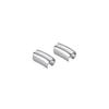 Plata S925 Elegante Brillante Clip para Oreja Estilo Japonés y Coreano para Mujer sin Perforación Clip Ancho para Cartílago de la Oreja Pendientes G6957