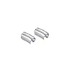 Clip para Oreja Brillante de Plata S925 Estilo Japonés y K para Mujer Sin Perforar Clip Ancho para Hélice de Oreja Super Trabajo G6957
