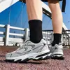 Zapatos de Padre de Moda de Comercio Exterior para Hombre Malla Transpirable Zapatos Deportivos Transfronterizos AliExpress Talla Grande Amortiguación Zapatos para Correr Zapatos de Viaje