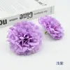 Flores de Clavel de Simulación Tamaño Grande Paquete de Materiales Hechos a Mano DIY Cabezas de Flor Broche Hecho a Mano Adorno para el Cabello Corona de Flores Flores de Seda