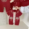 Enterizo de Verano para Bebé Niños, Mono Estilo Chino Dragón Propicio, Atuendo para Fiesta de Cumpleaños de Luna Llena de Recién Nacido Cien Días