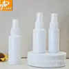 Botella de Protector Solar 50ml/30ml Botella con Atomizador Plástico PET Botella Dosificadora Empaque Atomizador Material para Empaque Agua Desinfectante Calibre de Diente 20