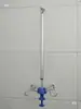 Riel de Aleación de Aluminio para Soporte de Suero Intravenoso, Soporte Extensible para Botella de Solución Salina, Soporte para Suero, Polea, Barra Colgante, Gancho