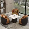 Oficina de Ventas Mesa y 4 Sillas Mesa de Negociación Vestíbulo de Negocios Mesa de Negociación Área de Descanso Sofá de Recepción Combinación de Mesa y Sillas de Negociación