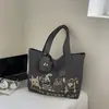 Bolsa de Lona para Mujer 2026 Estilo Nuevo Gran Capacidad Estilo Perezoso Bolso de Mano Versátil Diario Trabajo Viaje Bolso Tote de Hombro