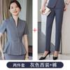 Terno de verão de manga curta terno profissional feminino gerente de hotel de luxo esteticista workwear loja de ouro joalheria workwear