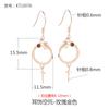 Brincos de Prata de Lei S925 Suporte Vazio Brincos Pendentes de Celebridade da Internet Feminina Linha de Orelha Suporte Vazio Jade Hetian Cera Contas Redondas Brincos de Gancho Suporte Vazio