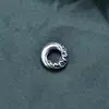 Plata Esterlina S925 Plata Tailandesa Accesorios Estilo Chino Xiangyun Anillo Cerrado Torcido Anillo Mano Marca DIY Pulsera de Cuerda Trenzada Decoración de Cuerda
