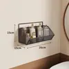 Estante de Baño Estante de Almacenamiento Montado en la Pared para Dormitorio de Baño Estante para Lavabo de Inodoro Sin Perforación Estante de Almacenamiento para Lavabo