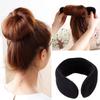 Moño Esponjoso Negro Fabricante Herramienta de Estilismo para el Cabello Accesorio para el Cabello Fabricante Venta al Mayoreo Ovalado