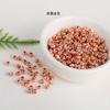 Contas de flores cortadas com preservação de cor de ouro 18K, contas de melancia de facão, contas soltas de lanterna, acessórios para pulseira e colar artesanais faça você mesmo