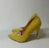 Zapatos de Moda para Mujer Transfronterizos, Tacones Metálicos Ultra Altos, Tacones Altos, Zapatos para Mujer Talla Grande Aliexpress, Zapatos de Salón para Mujer
