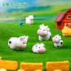 Nuevo producto transfronterizo: Figurita creativa de granja de vacas, kit de decoración DIY, accesorios para colgar y adornos de paisaje en miniatura