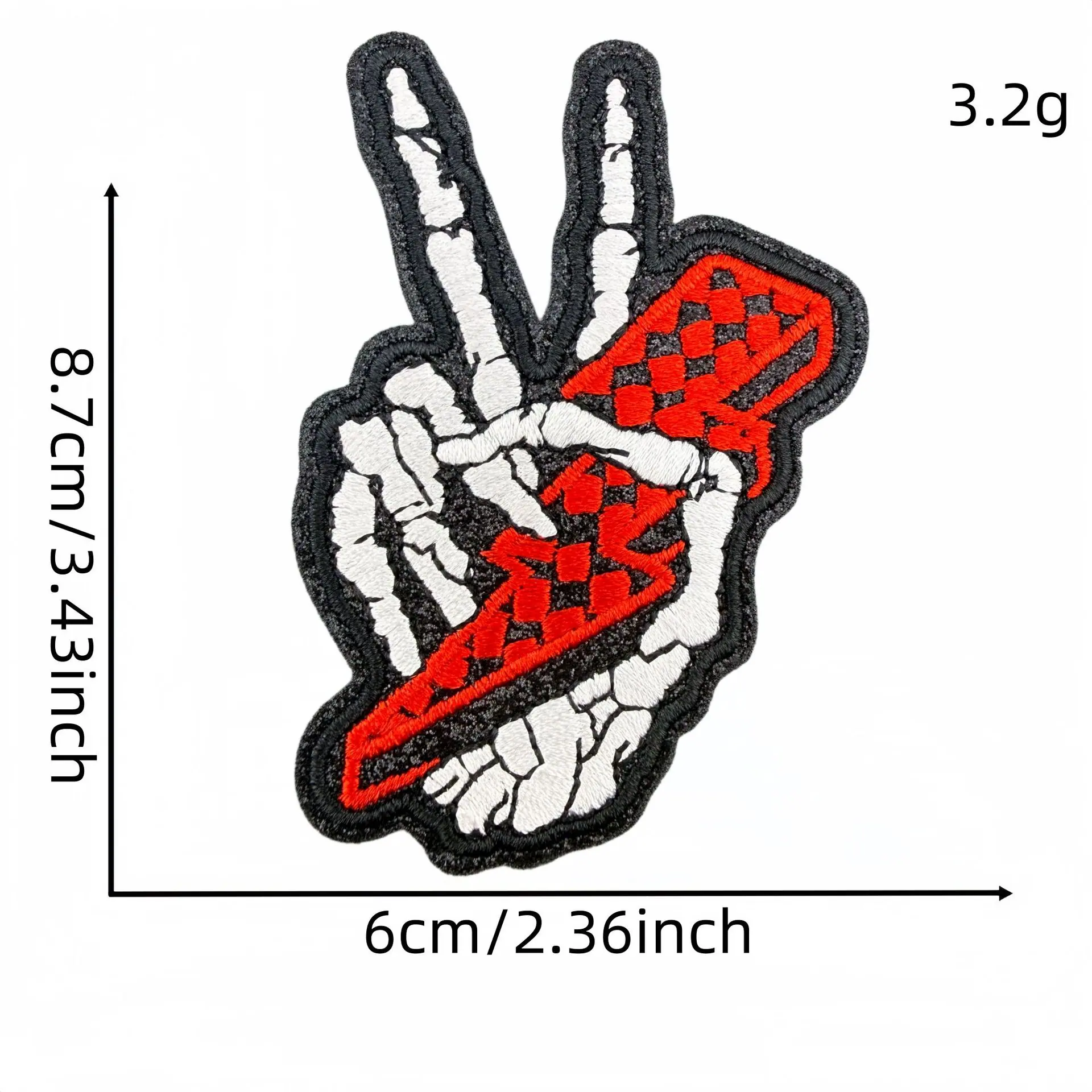 骷髅手布贴5#
