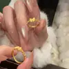 Nuevo anillo de lazo para mujer, elegante y lujoso, de nicho, dulce y lindo, con un toque de alta gama, moderno y ajustable