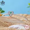 Evelle viento marino amor cocotero con cuentas plata de ley s925 chapado en platino DIY cuentas sueltas venta al por mayor accesorios de planta