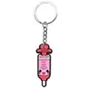 Serie Médica Creativa Llavero Colgante de Goma Suave de PVC Llavero de Coche DIY Colgante para Mochila Pequeño Regalo