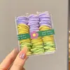 Elástico de Borracha Infantil para Meninas Que Não Machuca o Cabelo, Elástico Colorido de Doce, Elástico de Cabelo para Rabo de Cavalo, Prendedor Pequeno de Polegar para Bebê