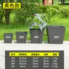 Vaso de Flor Quadrado de Plástico Extra Grande para Plantas em Vasos de Varanda Interna, Especial para Monstera e Figueira-Lira de Resina, Respirável e Durável