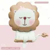 Globos de Papel Aluminio Mate con Dibujos de Animales en Forma de Oso, Elefante, Cordero, Conejo y Ponis para Fiestas de Cumpleaños Infantiles