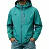 Chaqueta cortavientos unisex de primavera y otoño para pareja de comercio exterior, chaqueta softshell de color liso para hombre para exteriores con capucha