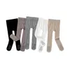 [Personalizado] Medias para Niñas Estilo Primavera y Otoño Versátiles para Usar por Encima de la Ropa Tejido de Canalé Antideslizantes Leggings para Niñas Algodón