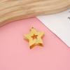 Nuevos Accesorios de Estrella Hueca de Cinco Puntas Decoraciones Navideñas DIY Hechas a Mano Manualidades Adornos Colgantes Modernos y Simples