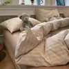 Juego de ropa de cama de cuatro piezas de algodón lavado, modelo nuevo 2026, sábanas para cama de dormitorio, sábana bajera, funda de edredón, juego de tres piezas 4
