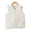 Chaleco cálido relleno de lana de 180 g para mujer, colección otoño/invierno 2026, capa interior forrada de polar, chaleco cálido, capa base, prenda exterior para hombre