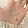 Novo 2025 Estilo Coreano Banhado a Prata 925 Moda Acessível Luxo Colar Feminino Ins Nicho Doce Design Acessórios