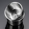 Prato de Condimentos de Aço Inoxidável 304 Selado à Prova de Vazamento 40ml Prato Pequeno Copo para Molho Tampa Simples de Plástico Prato para Mergulhar Vento