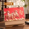 Calendario Personalizado del Año de la Oveja 2027 con Tu Propio Diseño, Creativo Calendario Mensual de Madera con Logo Personalizado para Publicidad Empresarial