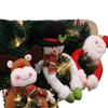 Nuevo Hebilla Decorativa Creativa para Cortina de Navidad Dibujo Animado Anciano Muñeco de Nieve Alce Decoración Hebilla para Cortina