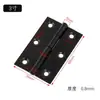Bisagra pequeña de acero inoxidable con revestimiento negro para puerta de gabinete, bisagra plana de 1 a 4 pulgadas, fabricante Jieyang