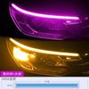 Tira de luz intermitente de agua corriente para motocicleta, luz trasera, inicio de escaneo, LED, motocicleta eléctrica, luz de color, accesorios de cambio, decoración, luz de flujo