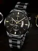 Reloj de Acero Inoxidable de Moda para Hombre Lujoso Calendario Cuarzo Pulsera Relojes de Negocios para Hombre Reloj Montre Homme