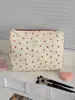 Bolsa de Cosméticos Coração Vermelho Transfronteiriça, Aparência Sofisticada, Doce e Fresca Estilo Ins Multifuncional Grande Capacidade Bolsa de Higiene Pessoal e Cosméticos